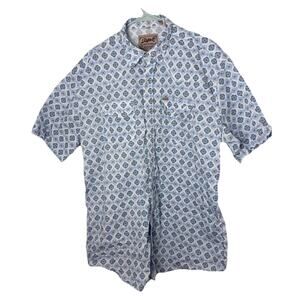 Rafter C Men’s 2XLT Western Cowboy Shirt Short Sleeve Button Up
